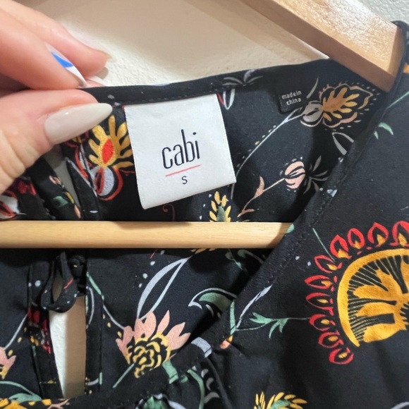 CAbi Black Floral Blouse - Picture 4 of 4